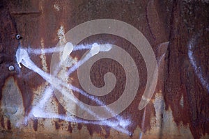 Rust of metals.Corrosive Rust on old iron. Old vintage surface.