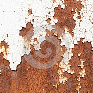 Rust texture isolated on white background