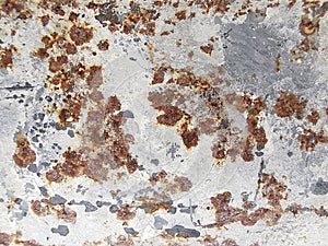 Rust texture on metal sheet abstrack background concetp