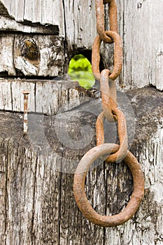 Rusted chain