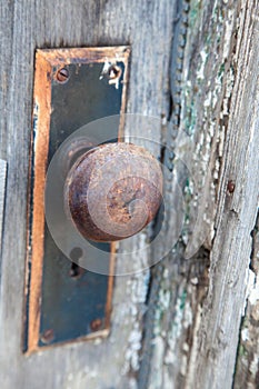 A Rusted Door Knob