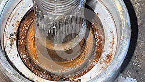 Rusted and failed ball bearings