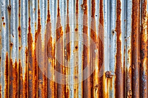 Rusted Galvanized Iron Plate Background