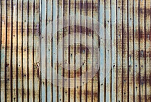 Rusted galvanized iron plate