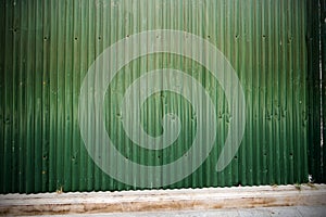 Rusted galvanized iron plate