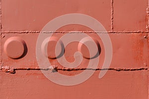 Rusted galvanized iron plate