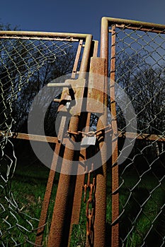 Rusted garden gate