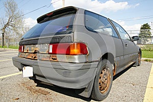 Rusted Honda Car