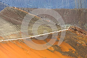 Rusted hull of boat