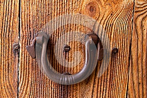 Rusted iron door handle