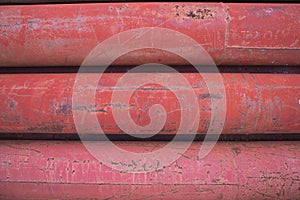 Rusted iron steel metal pipes can be used as an industrial texture background