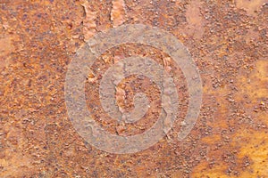 Rusted iron texture brown background close up