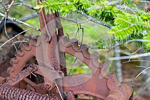 Rusted Machinery Closeup