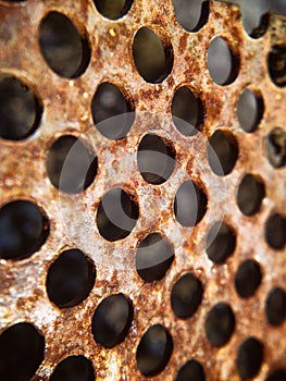 rusted mesh