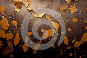 Rusted metal backround, distressed grunge background. Old metallic iron panel