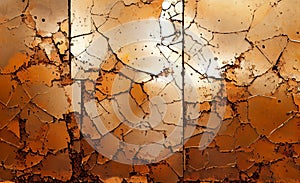 Rusted metal backround, distressed grunge background. Old metallic iron panel