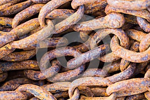 Rusted Metal Chains