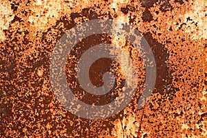 Rusted metal plates - grungy industrial construction background photo