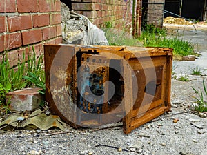 Rusted Microwave