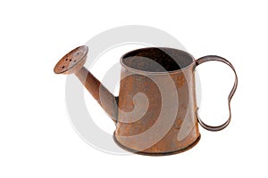 Rusted miniature watering can