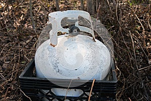 Rusted Propane Cylinger