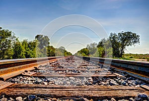 Rusted Railroad Tracks