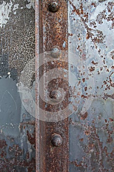 Rusted Rivets in Angle Iron