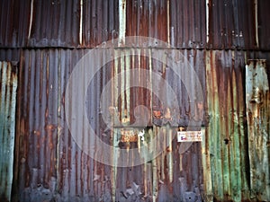 Rusted steel sheet wall texture background