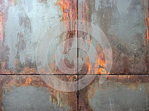 Rusted Steel Wall Panels