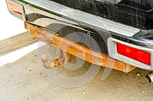 Rusted towbar car