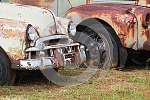 Rusted Vehicles Sit In North Georgia Auto Junkyard