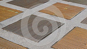 rusted ventilation grids