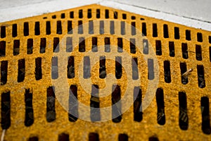 Rusted Yellow Grate