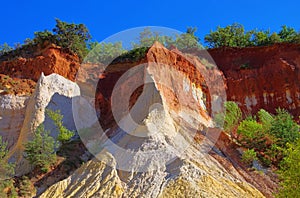 Rustel ocre rocks photo