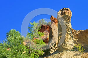 Rustel ocre rocks photo