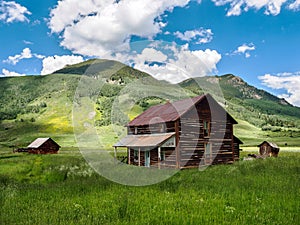 Rustic abandoned homestead in Crested Butte,  Colorado photo