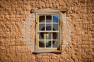 Rustic Grafton Adobe Window with Natural Light Eye-Level View photo