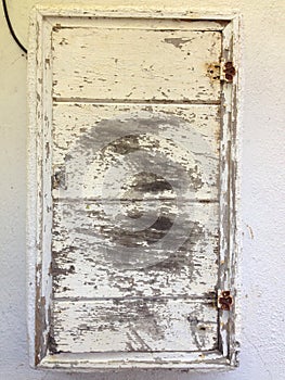 Rustic aged painted wood box