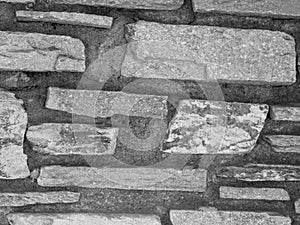 rustic and aged wallstone, exterior wall