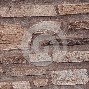 rustic and aged wallstone, exterior wall