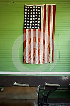 Rustic American Flag