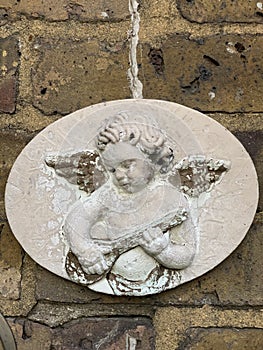 Rustic angel wall plaque 