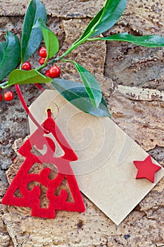 Rustic background for christmas