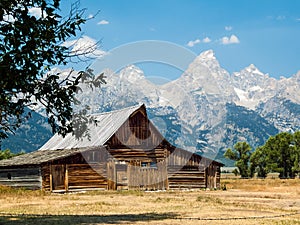 Rustic Barn and Tetons