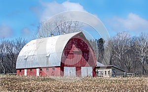 Rustic barn on working farm