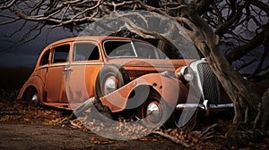 Rustic Beauty: A Photographic Portrait Of An Old Rusting Car