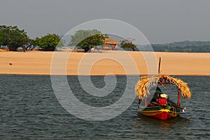 Rustic boat at Amazon / Brazil