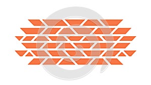 Rustic Brick Pattern, Textured Wall Background Design, vector design Generative AI