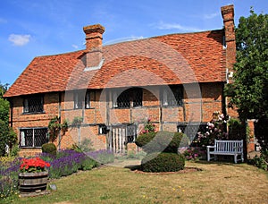 Rustic brick and timber cottage