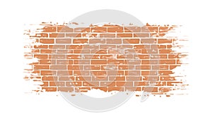 Rustic Brick Wall Texture Vector Background, Architectural Design Element, vector design Generative AI